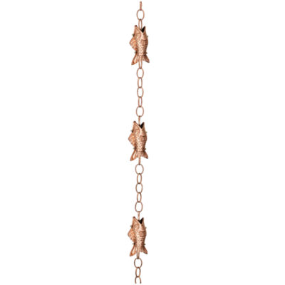 Good Directions Fish Rain Chain Bracket 4 in. W X 102 in. L