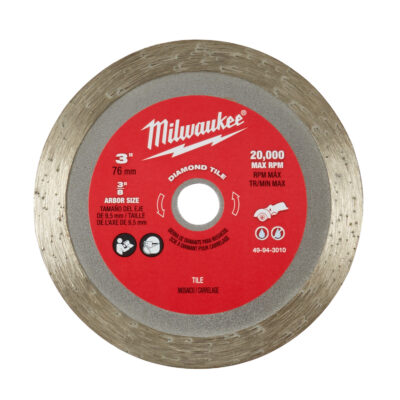 Milwaukee 3 in. D X 3/8 in. Diamond Tile Blade 1 pc