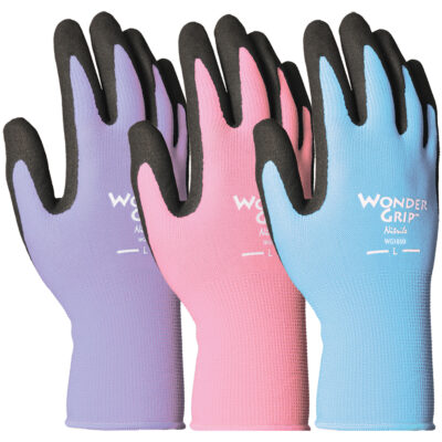 Bellingham Wonder Grip Women’s Palm-dipped Gardening Gloves Assorted S 3 pk